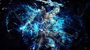 Mortal Kombat Subzero digital wallpaper