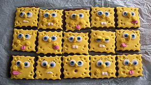 15-piece of SpongeBob SquarePants brownies
