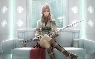 Final Fantasy Lightning poster, Final Fantasy XIII, Claire Farron, video games