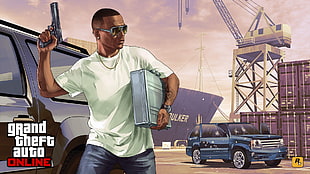 Sony Grand Theft Auto Online cover, Grand Theft Auto V, Grand Theft Auto V Online, Rockstar Games HD wallpaper