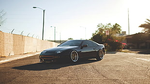 black 5-door hatchback, car