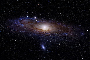milky way, Andromeda, space, galaxy, Messier 31 HD wallpaper