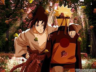 Uchiha Sasuke and Uzumaki Naruto