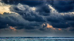 cumulus-nimbus clouds HD wallpaper