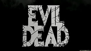 Evil Dead text with black background, Evil Dead, movies
