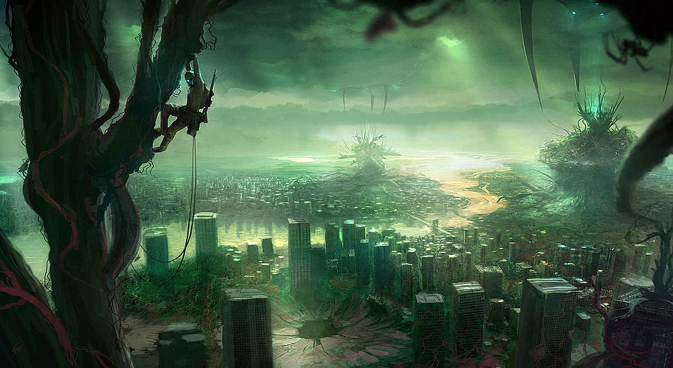 high-rise building photography, tiberium, Command & Conquer, video games HD wallpaper