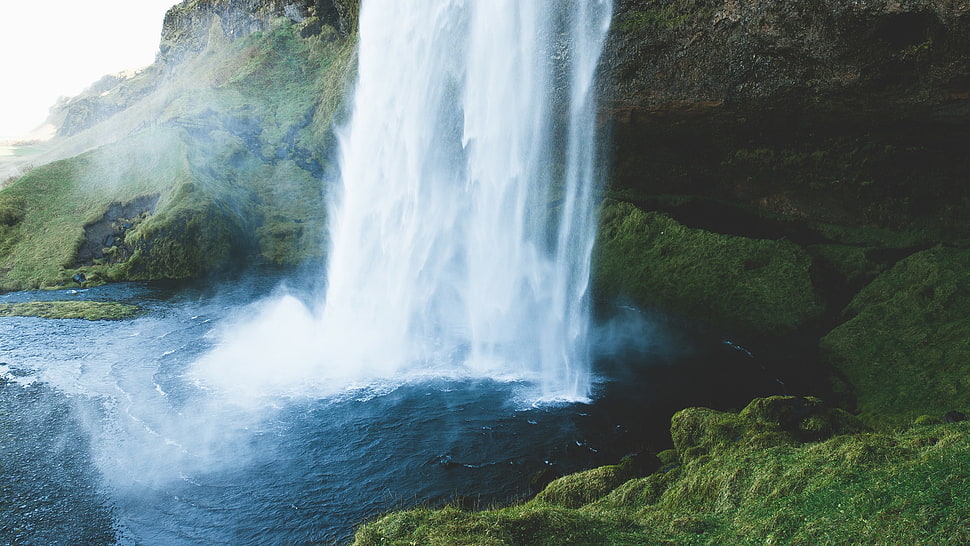 photo of waterfalls, nature, landscape HD wallpaper