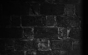 black and gray concrete bricks HD wallpaper