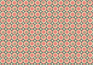round red, green, and beige digital art
