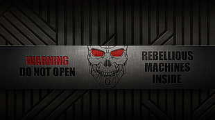 black text overlay, Terminator