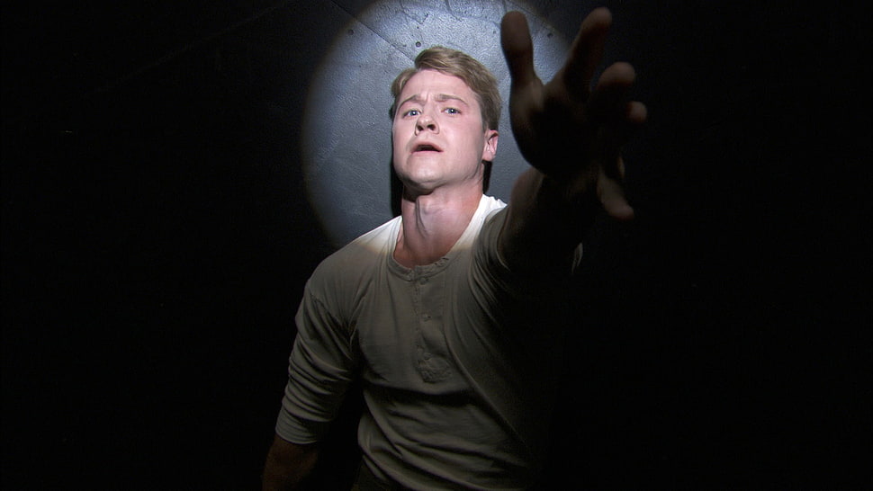 man in white henley shirt HD wallpaper