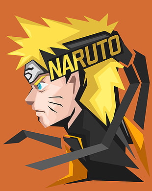 Uzumaki Naruto digital wallpaper, Uzumaki Naruto, anime, orange background