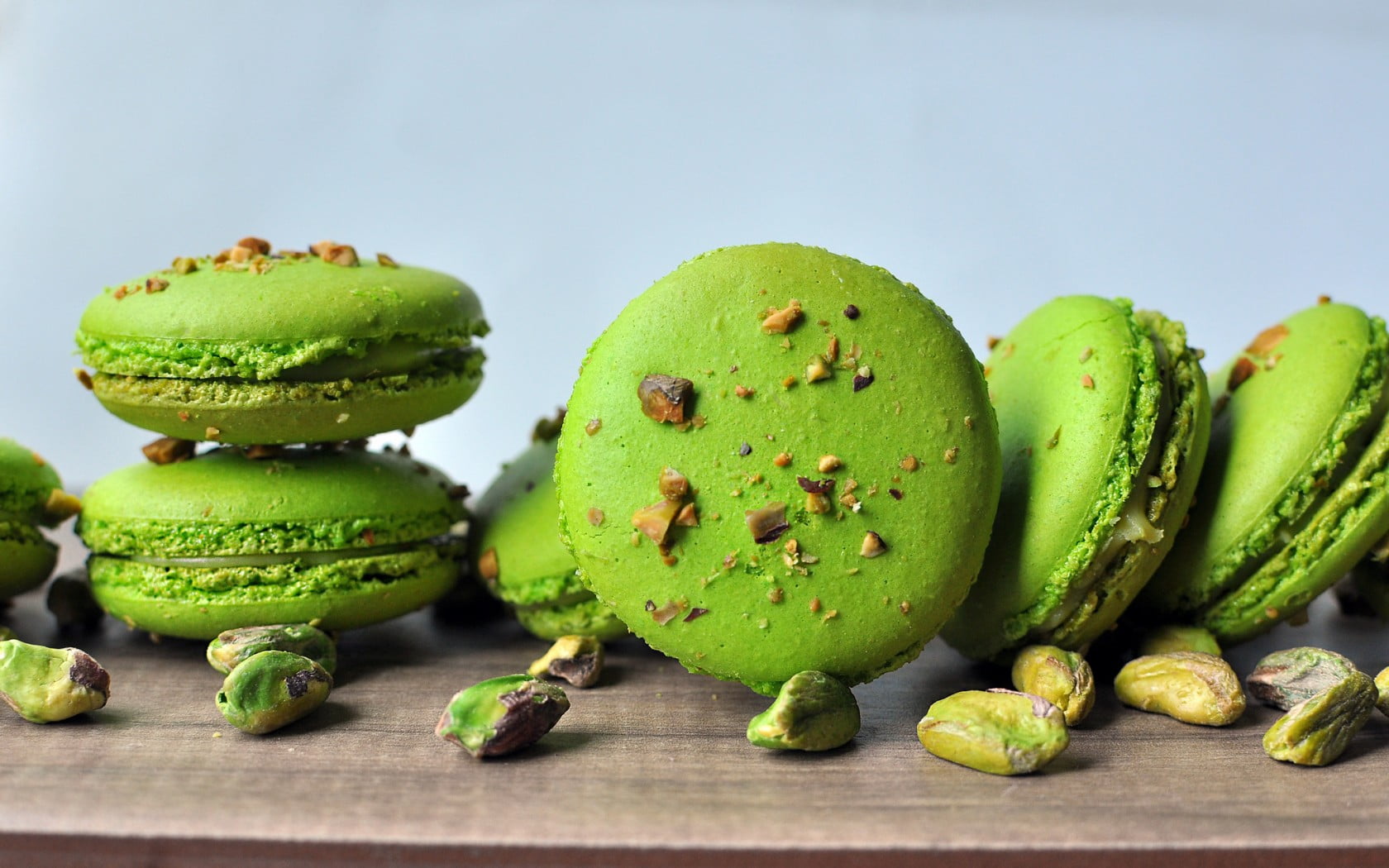 Matcha cookies on brown table HD wallpaper | Wallpaper Flare