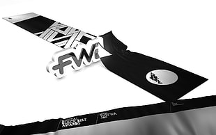 black and silver banner HD wallpaper