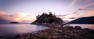 island surrounded by body of water during daytime, whytecliff park