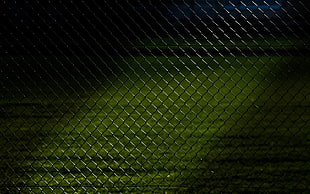gray chain link fence HD wallpaper