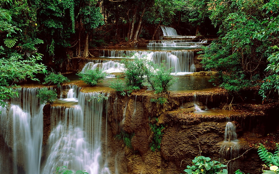 waterfalls HD wallpaper