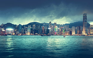 city buildings, city, Hong Kong