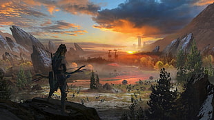 video game poster, video games, Horizon: Zero Dawn, Aloy (Horizon: Zero Dawn) HD wallpaper