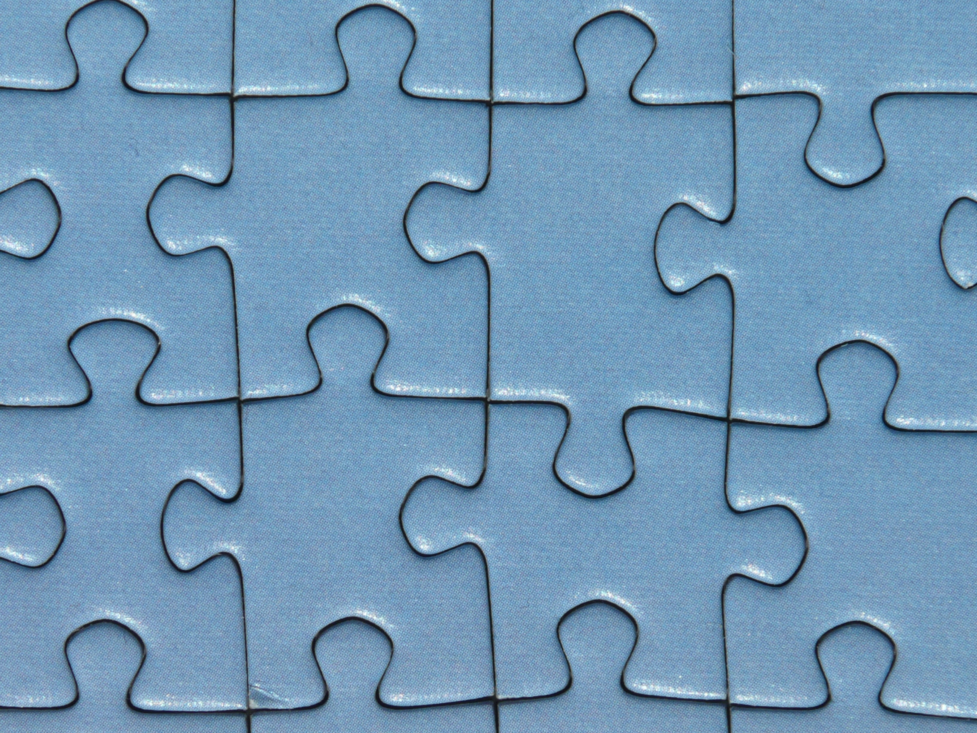 Closeup photo of teal jigsaw puzzle HD wallpaper | Wallpaper Flare