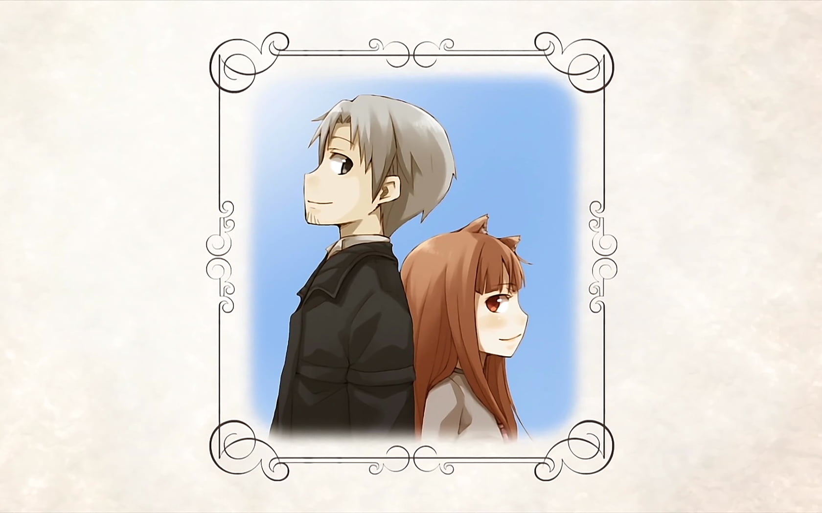 Holo and Lawrence Spice and Wolf, Spice and Wolf, Holo, Lawrence Kraft, Okamimimi