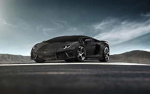 black Lamborghini Aventador, Lamborghini, Lamborghini Aventador, Project cars, car HD wallpaper