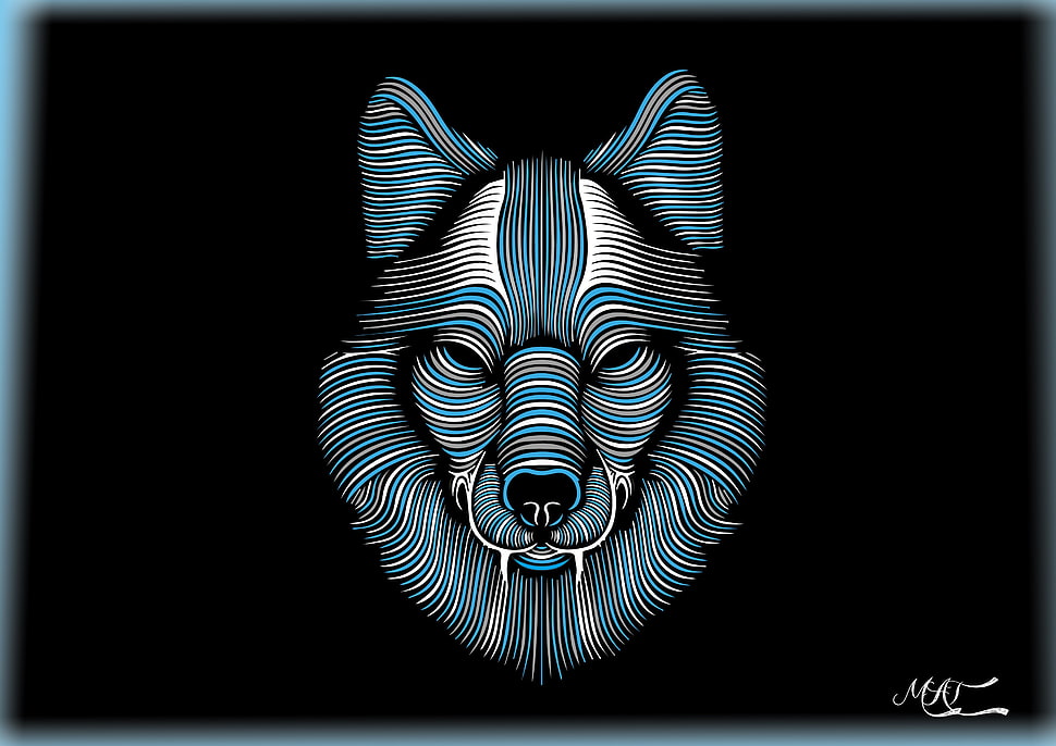 wolf wall art HD wallpaper
