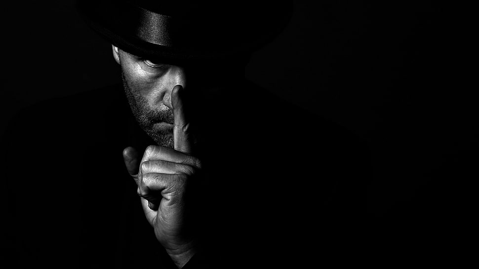 men's black shirt, men, face, black, simple background HD wallpaper
