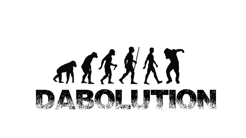 Dabolution logo, evolution, Human evolution, Dabbing HD wallpaper