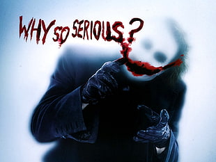 Why So Serious? Joker-themed illustration HD wallpaper