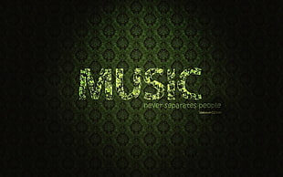 Music never separates people