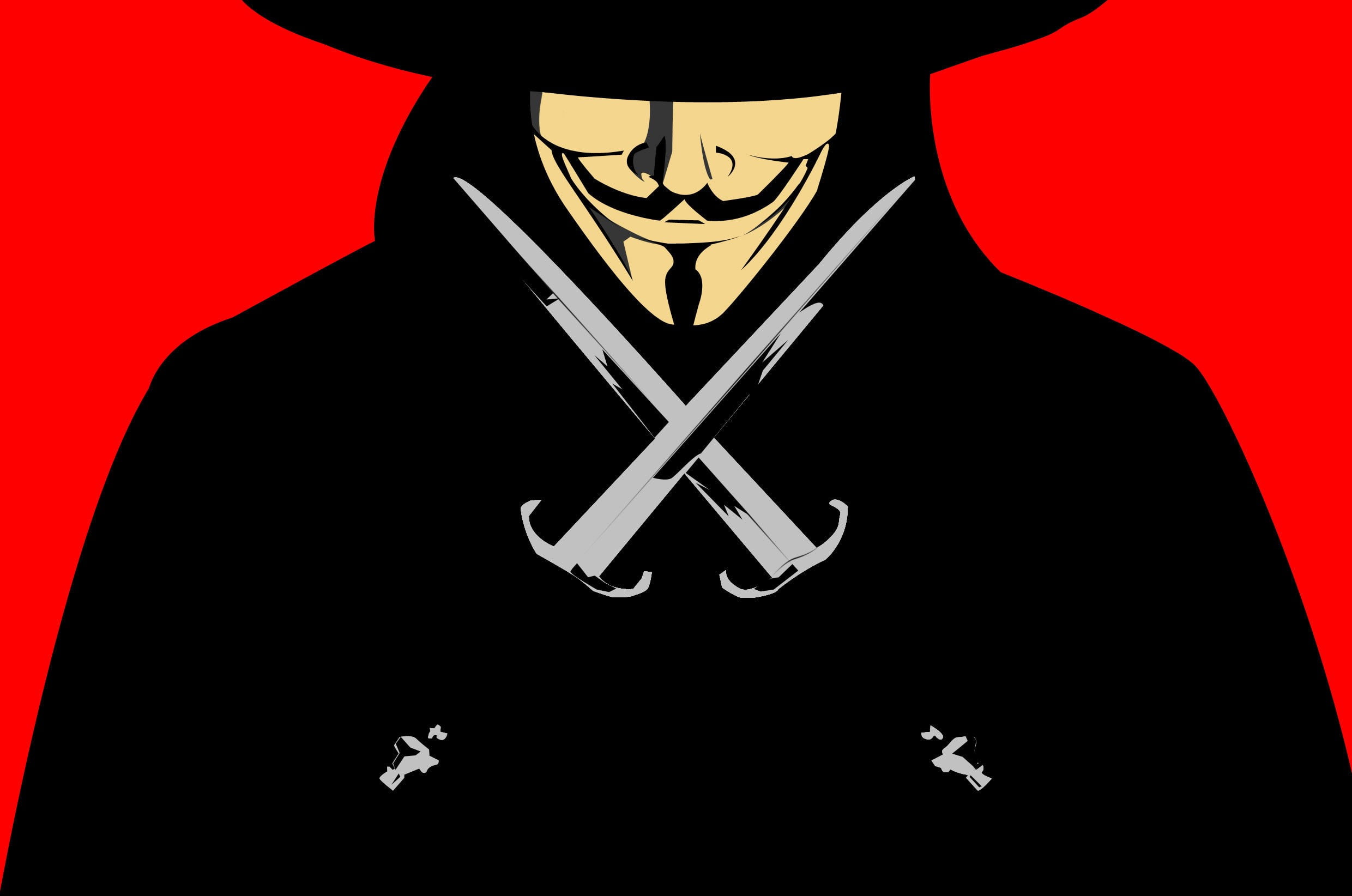 V for Vendetta Fawkes Guy digital wallpaper, V for Vendetta, movies