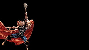 silver-colored pendant necklace, Thor, Marvel Comics