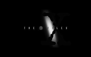 The X Files wallpaper, The X-Files, logo, black, TV