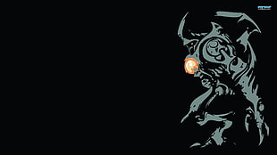 scorpion monster illustration, Super Metroid, Samus Aran, Metroid, minimalism