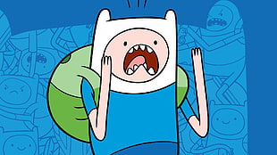 Adventure Time character illustration, Adventure Time, cartoon, Finn the Human