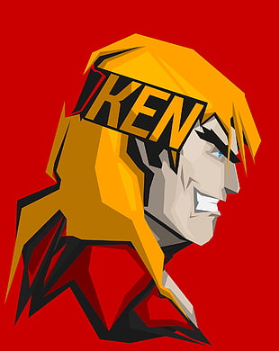 Street Fighter Ken illustration, Street Fighter, ken (streetfighter), video games, artwork