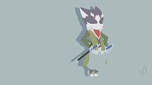 clipart character of cat, Log Horizon, Nyanta, anime vectors