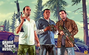 Rockstar Grand Theft Auto 5 poster