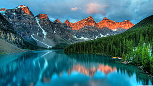Banff, Canada, Moraine Lake, valley, Canada, North  HD wallpaper