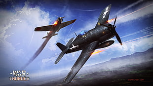 War Thunder game vector art, War Thunder, airplane, Gaijin Entertainment HD wallpaper