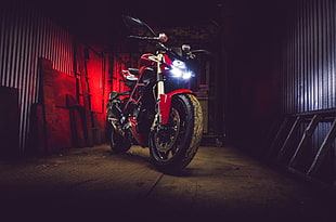 red and black naked motorcycle digital wallpaper, motorcycle, Ducati Streetfighter 848