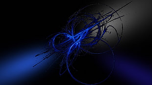 graphic illustration of gray, blue, and black abstract wallpaper