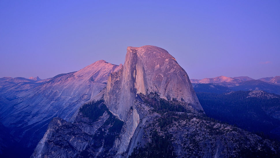 mountain and trees, landscape HD wallpaper