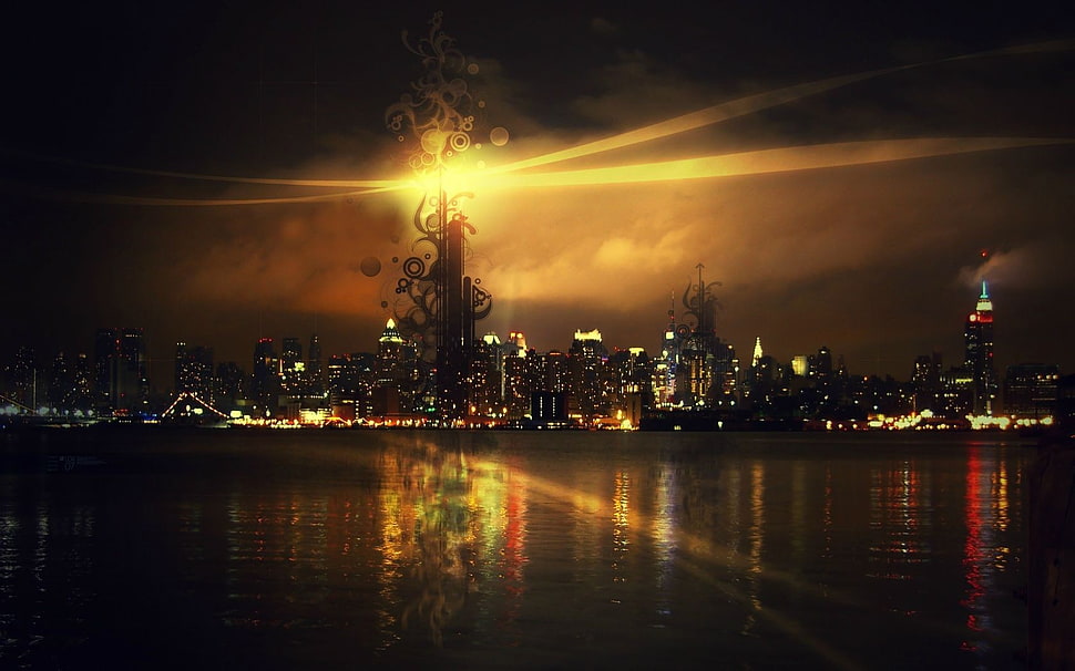 cityscape digital wallpaper, cityscape HD wallpaper