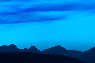 black mountain, Mountains, Sky, Horizon HD wallpaper