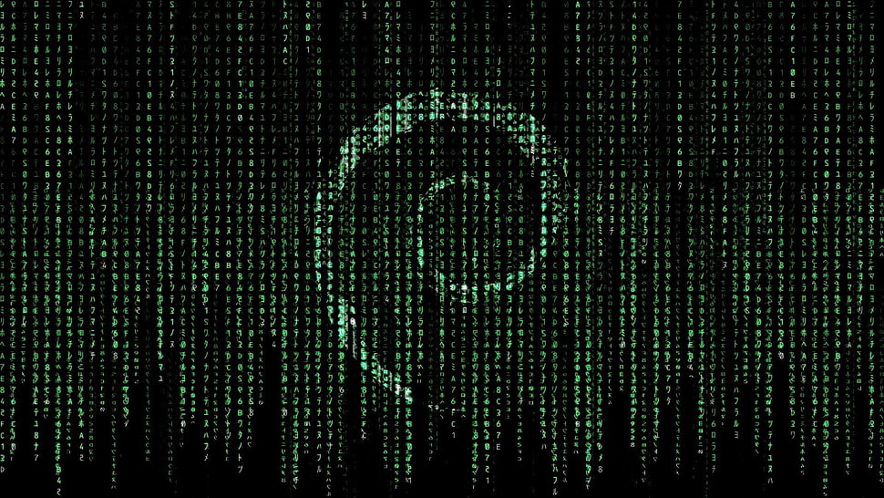 matrix digital wallpaper, Linux, Debian, The Matrix HD wallpaper