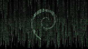 matrix digital wallpaper, Linux, Debian, The Matrix HD wallpaper