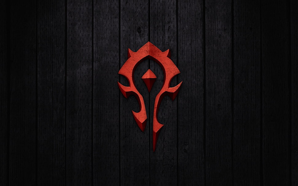 logo guessing game, horde, World of Warcraft, artwork, texture HD wallpaper