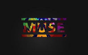 Muse text, Muse , music, typography, minimalism